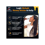 ZENOVA X Himalayan Shilajit Honey Plus with Ashwagandha, Saffron, Ginseng | Gold Grade 100% Pure Honey and Shilajit | 15 Sticks for Energy Boost & Immune Support, 85+ Trace Minerals, 75%+ Fulvic Acid