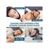 Anti Snoring Chin Strap, Breathable Anti Snoring Strap, Comfortable Chin Strap Snoring Solution for Men & Women, Effective Snore Stopper, Stop Snoring Chin Strap, Natural Sleep Aid for Snorer