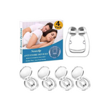 Magnetic Anti Snore Nose Clip (4 Pack)- Silicone Anti Snoring Nose Clip - Airing Snoring Device for Removal of Noise While Sleeping - Nasal Snore Clip for Better Sleep - Reusable Snore Aids