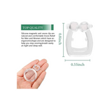 Magnetic Anti Snore Nose Clip (4 Pack)- Silicone Anti Snoring Nose Clip - Airing Snoring Device for Removal of Noise While Sleeping - Nasal Snore Clip for Better Sleep - Reusable Snore Aids