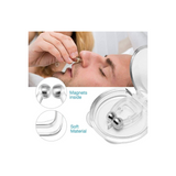 Magnetic Anti Snore Nose Clip (4 Pack)- Silicone Anti Snoring Nose Clip - Airing Snoring Device for Removal of Noise While Sleeping - Nasal Snore Clip for Better Sleep - Reusable Snore Aids