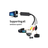 USB Video Capture,Video Capture Card,RCA to USB Video Converter, VHS Mini DV VCR Hi8 DVD to Digital Converter for PC TV, MAC Windows Vista Compatible