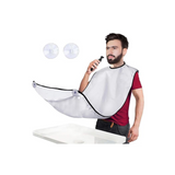 Shaving Bib Beard Bib Apron, Beard Shaving Catcher Bib Waterproof Grooming Cloth, Shaving & Trimming Beard Hair Catcher, Beard Hair Catcher with Suction Cups Nylon Beard Trimming Perfect Grooming Gift