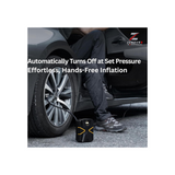 Tyre Inflator Air Compressor 12V DC, Digital Car Tyre Pump 150 PSI, Preset Tyre Pressure & Auto Shutoff, Electric Air Pump for Car Tyres, Bicycles, Other Inflatables