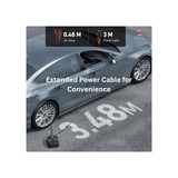 Tyre Inflator Air Compressor 12V DC, Digital Car Tyre Pump 150 PSI, Preset Tyre Pressure & Auto Shutoff, Electric Air Pump for Car Tyres, Bicycles, Other Inflatables