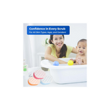 Exfoliating Bath Sponge for Adults and Kids – Pack of 12 Massage Sponges for Men and Women, Perfect for Body Scrubbing in The Shower