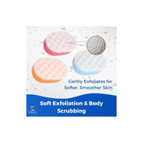 Exfoliating Bath Sponge for Adults and Kids – Pack of 12 Massage Sponges for Men and Women, Perfect for Body Scrubbing in The Shower