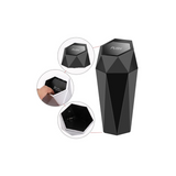 Car Bin with Lid, Diamond Design Mini Car Bin Front of Car, Portable Trash Can Home & Office, Leak Proof Car Trash Can, Stylish Car Accessories a Clean Ride