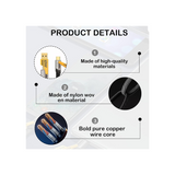 4 in 1 Charging Cable, 1M Dual Head Multi Charger Cable, USB Cable Compatible with iphone, Androids, – Type C to Lightning – USB A/USB C to Type C Super Fast [65W]/PD [27W] – Nylon Braided Data cable