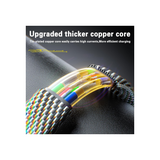 4 in 1 Charging Cable, 1M Dual Head Multi Charger Cable, USB Cable Compatible with iphone, Androids, – Type C to Lightning – USB A/USB C to Type C Super Fast [65W]/PD [27W] – Nylon Braided Data cable