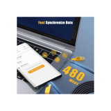 4 in 1 Charging Cable, 1M Dual Head Multi Charger Cable, USB Cable Compatible with iphone, Androids, – Type C to Lightning – USB A/USB C to Type C Super Fast [65W]/PD [27W] – Nylon Braided Data cable