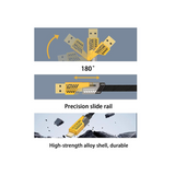 4 in 1 Charging Cable, 1M Dual Head Multi Charger Cable, USB Cable Compatible with iphone, Androids, – Type C to Lightning – USB A/USB C to Type C Super Fast [65W]/PD [27W] – Nylon Braided Data cable