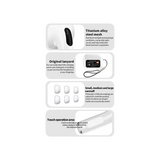 Wireless Earbuds, Bluetooth 5.4, Earphones with Touch Screen Display, Wireless Headphones with 4 ENC Mic, 56H Noise Bluetooth Earphones in Ear Noise Cancelling Deep Bass, Mini Ear Buds Bluetooth