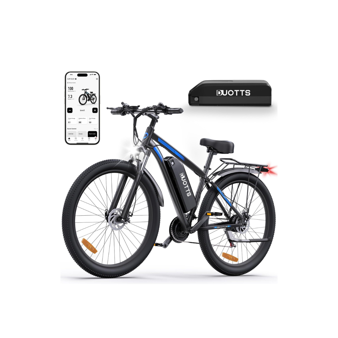 Electric Bike C29, 29'' E-Mountain Bike with 48V 15Ah Removable Battery & High-Performance Motor (Equivalent to 750W Peak Power), Professional 21-Speed with LCD Display, Electric Bicycle for Adults